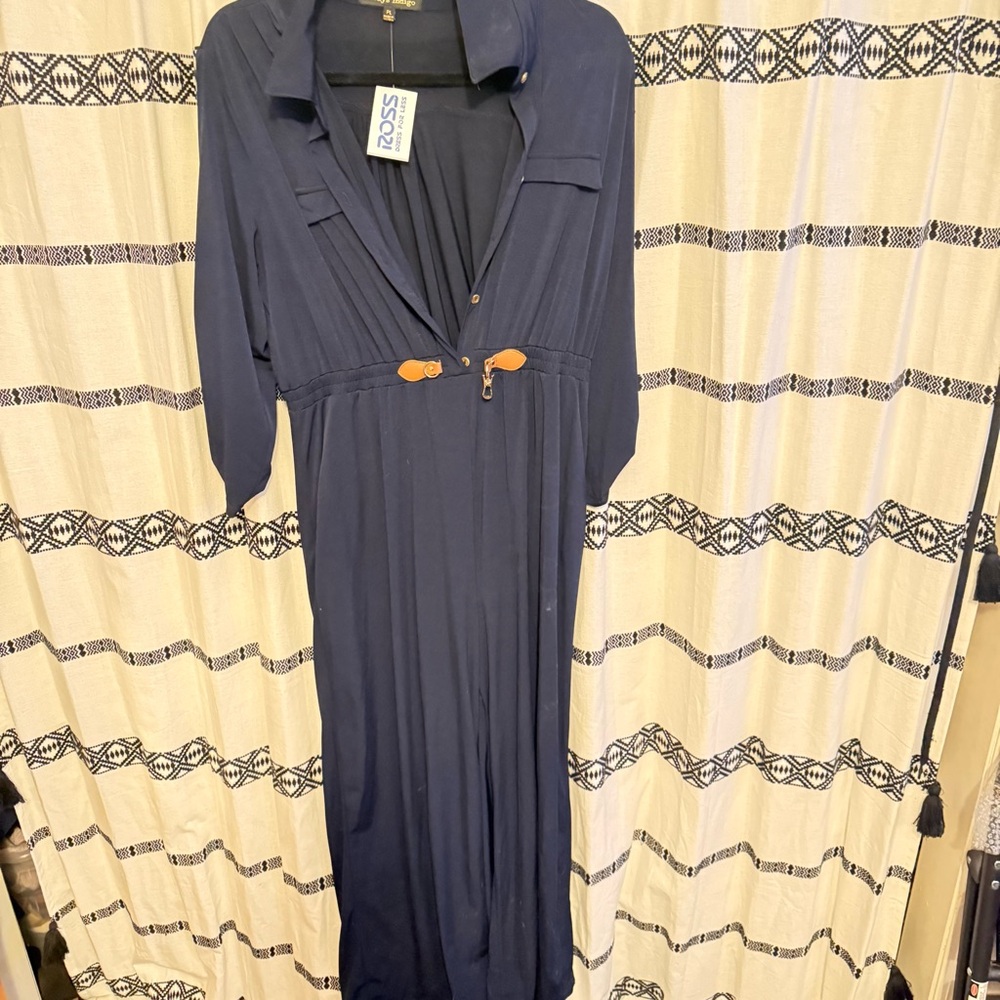 Elegant Navy Blue Dress
